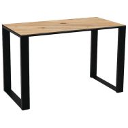 Table New Burger plateau stratifié/piètement acier