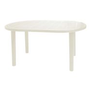Table OLOT ovale polypropylène 140 x 90 cm - blanc