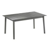 Table Oron 154 x 100 cm aluminium titane
