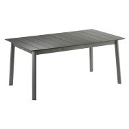 Table Oron extensible 170/205 x 100 cm alu titane