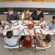 Table Pliante Nesting hauteur ajustable 3 positions L183x76 cm blanc-Lifetime