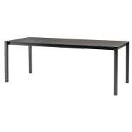 Table Pranzo 120/200 x 80 cm stratifié anthracite