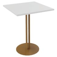 Table ROXANE 60 x 60 cm stratifié/acier