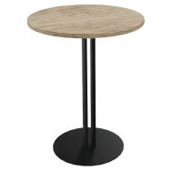 Table ROXANE Ø 60 cm stratifié/acier