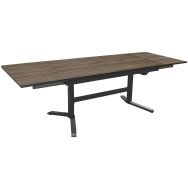 Table SOTTA 150/200/250 x 78 cm HPL/alu Proloisirs