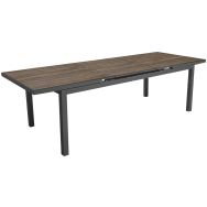 Table TERAMO 180/240 x 90 cm HPL/alu Proloisirs
