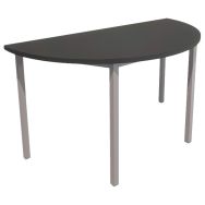Table T demi ronde T6 hauteur 76 cm pied gris Vanerum