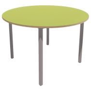 Table T ronde T6 hauteur 76 cm pied gris Vanerum