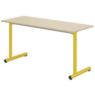 Table Tage fixe 130 x 50 cm mélaminé chants polypropylène - Mobidecor