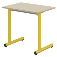 Table Tage fixe 70 x 50 cm mélaminé chants polypropylène - Mobidecor