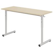 Table Tage réglable 130x50cm T3 à T6 strat ch. alaisés - Mobidecor