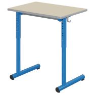 Table Tage réglable 70x50cm T3 à T6 strat. chants polyuré. - Mobidecor
