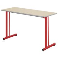 Table Tage renforcée 130x50cm fixe T6 strat. Ch. polyuré - Mobidecor