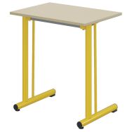 Table Tage renforcée 70x50 cm fixe T6 méla. Ch. polypro. - Mobidecor