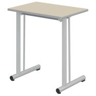 Table Tage renforcée 70x50cm fixe T6 strat. Ch. polyuré. - Mobidecor