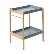 Table à langer Margot hybride bleu gris