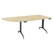 Table abattante Avel angle intégré à gauche pied carbone