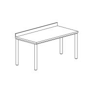 Table adossée gamme 600- TD126/1