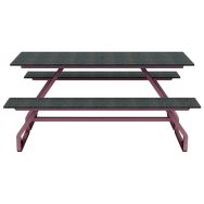 Table bancs CHARDONNAY 180 x 152 cm Urbecosi Ipra/alu - jaipur