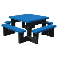 Table bancs PIM POM crèche plastique recyclé - Espace Urbain