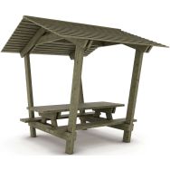 Table bancs Stagadon 240x260x250 cm - pin