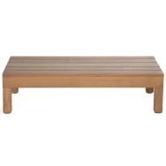Table basse Aris 120 x 54 cm - plateau et piètement Iroko