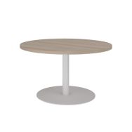 Table basse CLISSON ronde pied central Ø 60 cm acacia/gris-Enond Mobilier