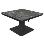 Table basse Colombo réglable 80 x 80 cm kedra/alu - lunar/graphite