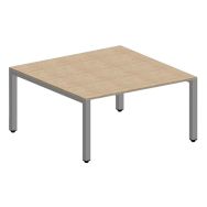 Table basse LOKI 80X80 Chêne de fil/Gris