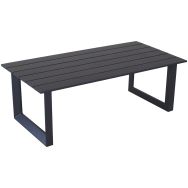 Table basse PRADO 120 x 60 cm alu - graphite