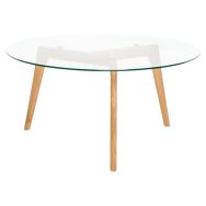 Table basse Patrick plateau verre