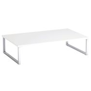 Table basse Punto - Izari  100x60 cm plateau coloris Blanc