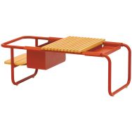 Table basse SUNSET teck/alu - Proloisirs