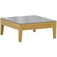 Table basse Welcome 70 x 70 cm - gris/wood light