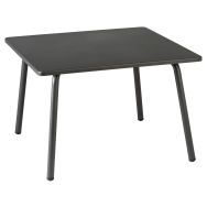 Table basse carrée 59 métal titane - Lafuma
