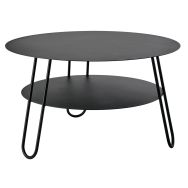 Table basse métal noir Carl