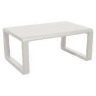 Table basse rectangulaire Quenza II - blanc