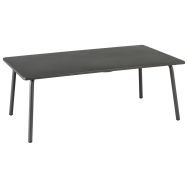 Table basse rectangulaire métal titane - Lafuma