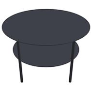 Table basse ronde 4 pieds diamètre 67cm x H 43 cm