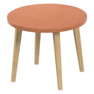 Table basse ronde Upcy Ø 45 cm décor uni - Tizu