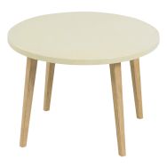 Table basse ronde Upcy Ø 60 cm décor uni Tizu