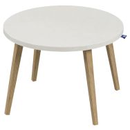 Table basse ronde Upcy Ø 60 cm décor uni - Tizu