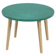 Table basse ronde Upcy Ø 60 cm vert sauvage