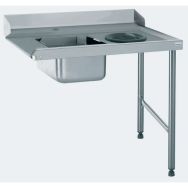 Table d'entrée, plage, dosseret, TVD - Raccord gauche 1100mm