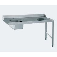 Table d'entrée, plage, dosseret, TVD - Raccord gauche 1600mm