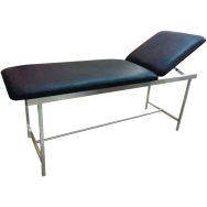 Table d'examen 2 plans inox noire