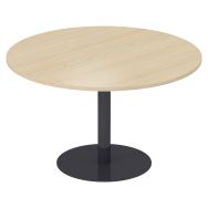 Table de réunion Lila Ø 100 cm chêne clair/anth