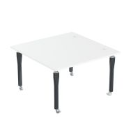 Table de réunion Noga 120 x 120 cm sur roulettes