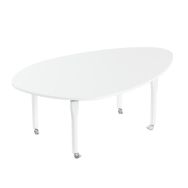 Table de réunion Noga galet sur roulettes