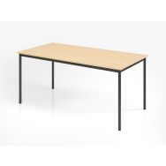 Table de réunion à pieds carrés - 160x80 cm - Hammerbacher